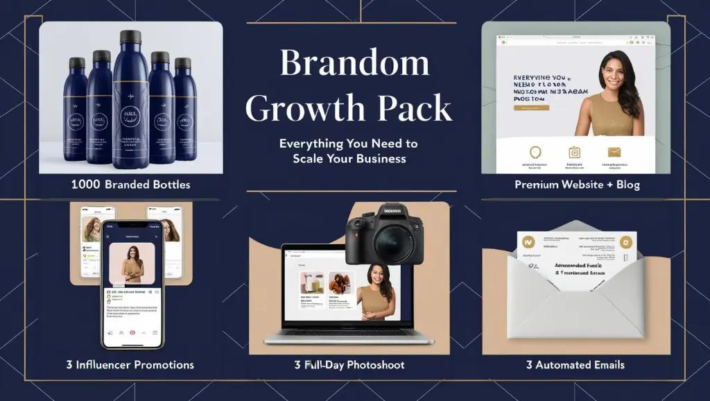_Create a marketing banner for the 'Brandom Growth Pack' with these sections___Header Text (Large, Bold)____Brandom Growth Pack___Subheader_ _Everything You Need to Scale Your Business___Visual Layout (Use Canva's G.webp
